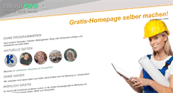 Desktop Screenshot of privatepro.ch