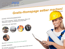 Tablet Screenshot of privatepro.org